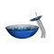 Novatto DIACCIO Glass Vessel Bathroom Sink Set, Brushed Nickel NSFC-017001BN - alternate 8